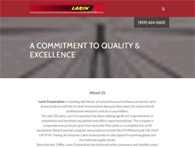 Tablet Screenshot of larincorp.com